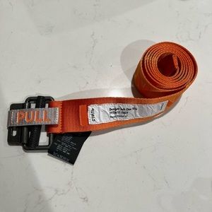 Authentic HERON PRESTON Tape Neon Belt in Orange